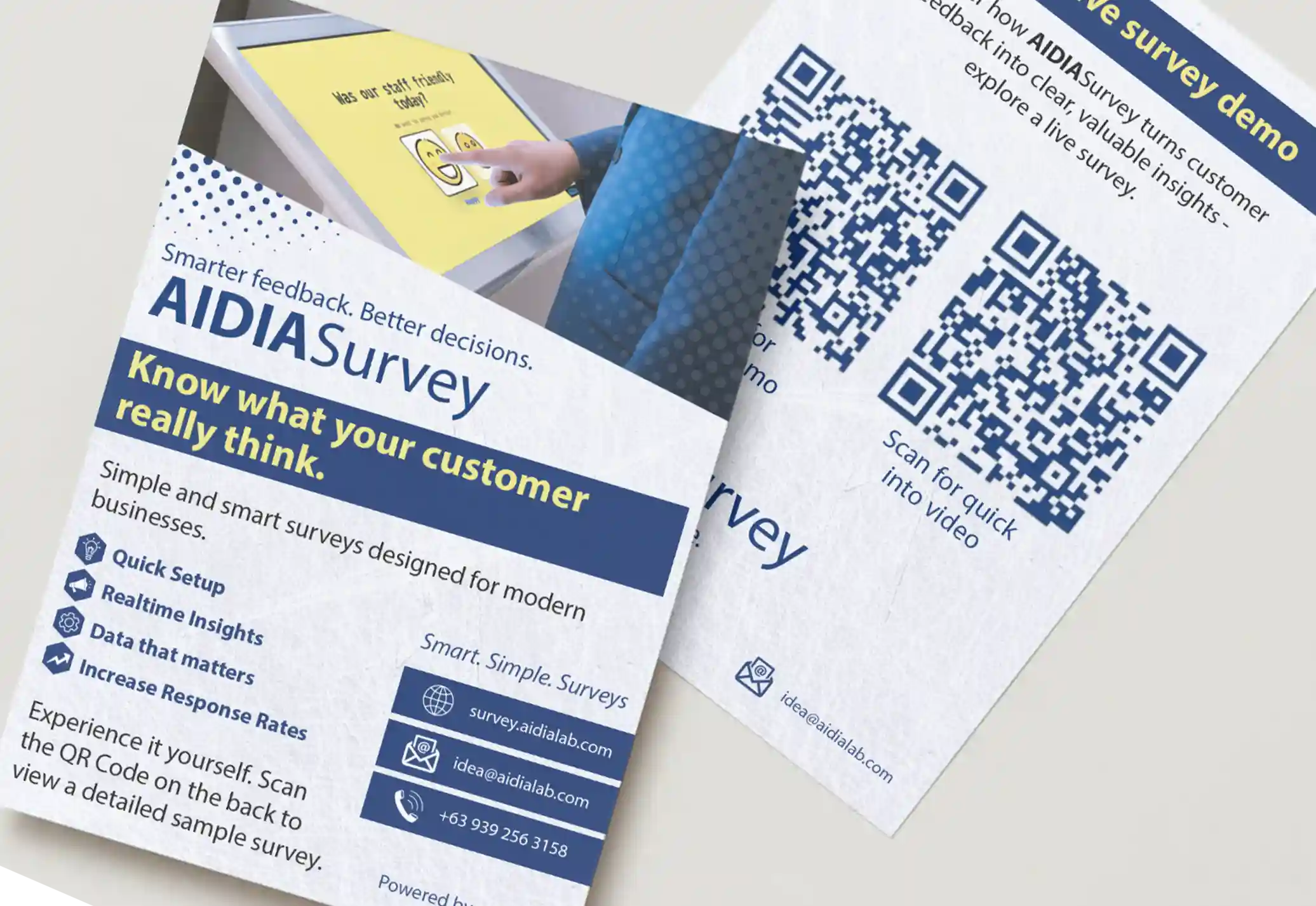 Kurt Santos Design, KS Design, AIDIASurvey Flyers Design